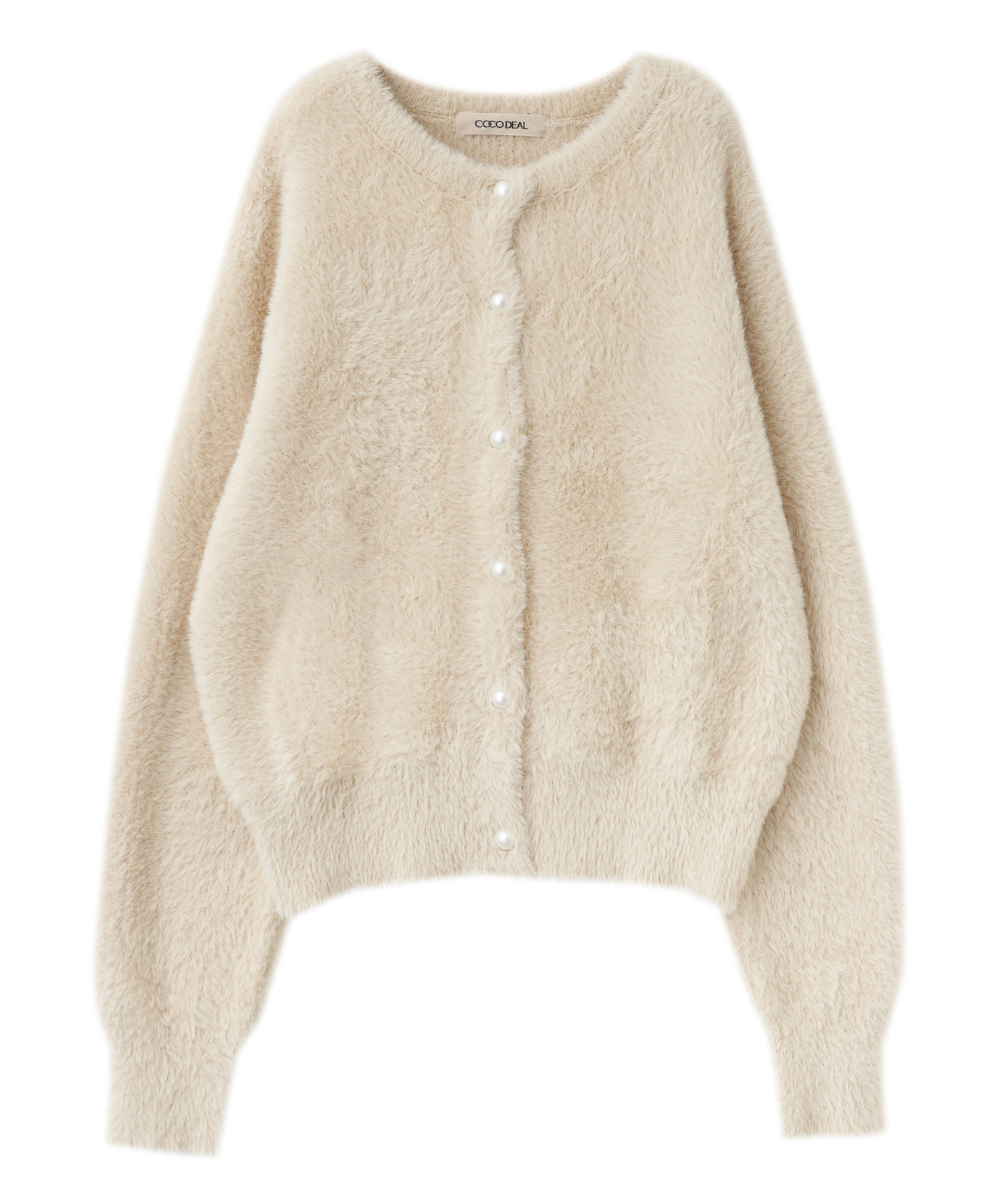 フェザーヤーンパールボタンニットカーディガン｜PETAL ONLINE（ペタル