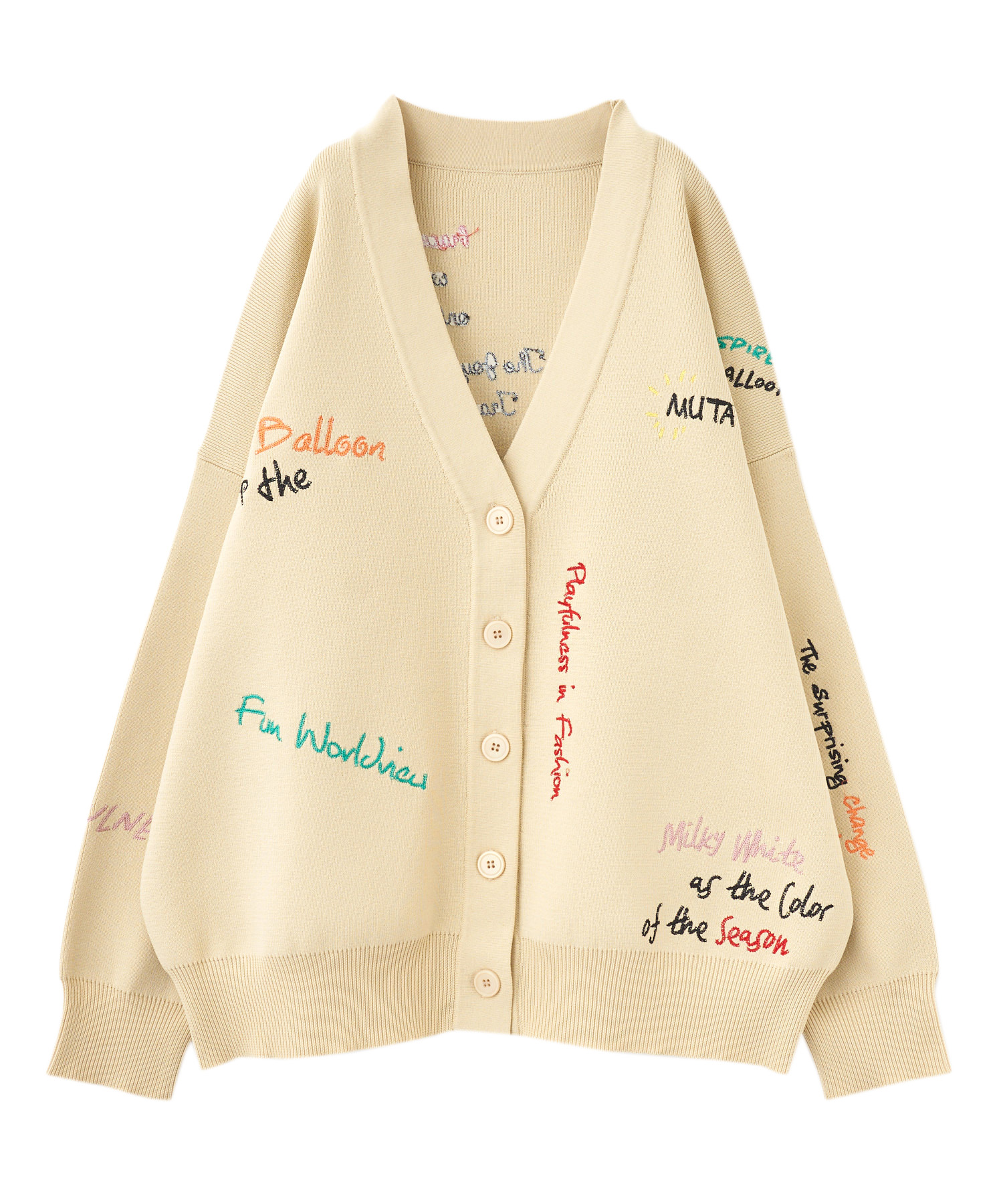 ロゴ刺繍ニットカーディガン｜PETAL ONLINE（ペタルオンライン）