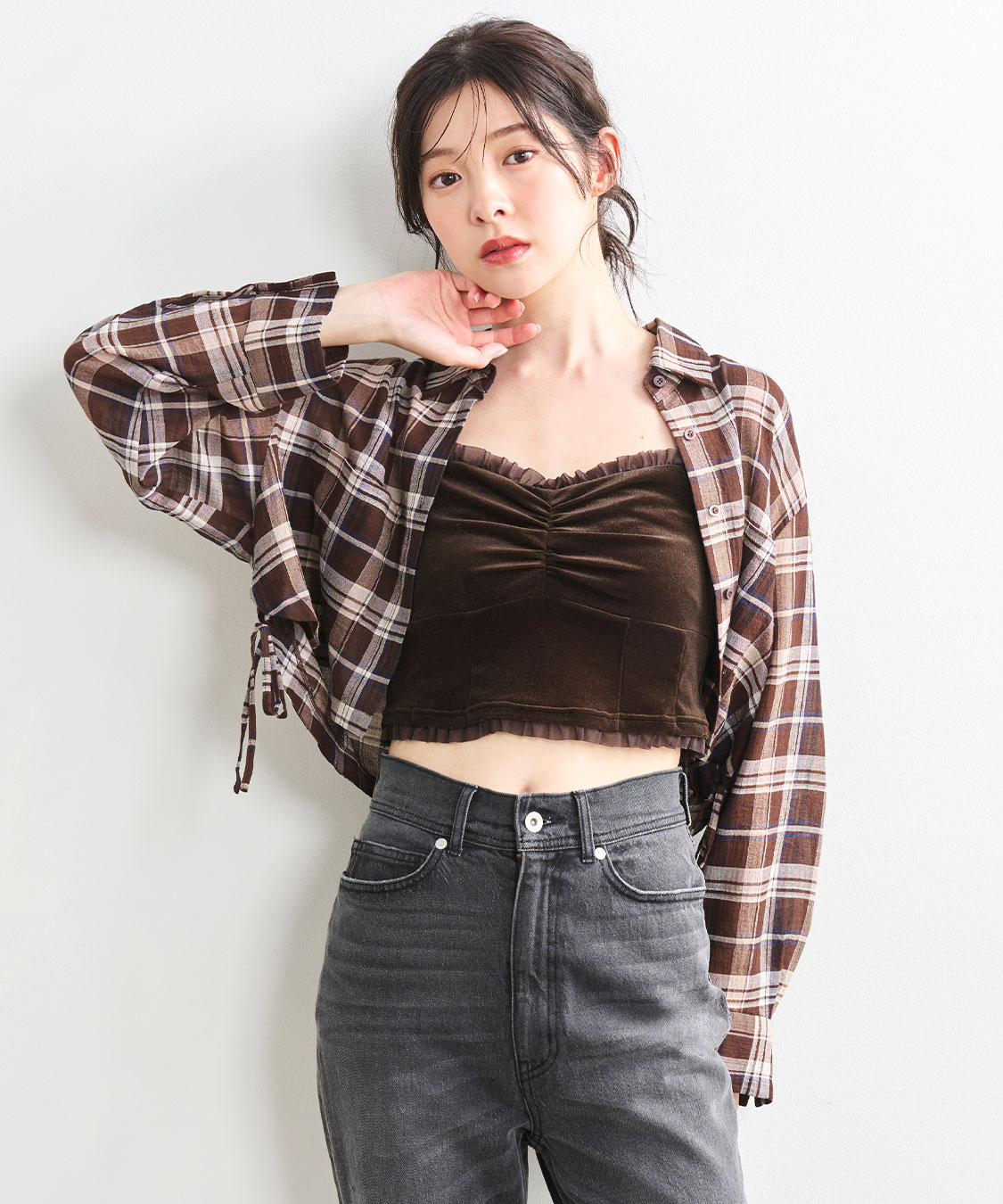 ベロアビスチェキャミソール｜PETAL ONLINE（ペタルオンライン）