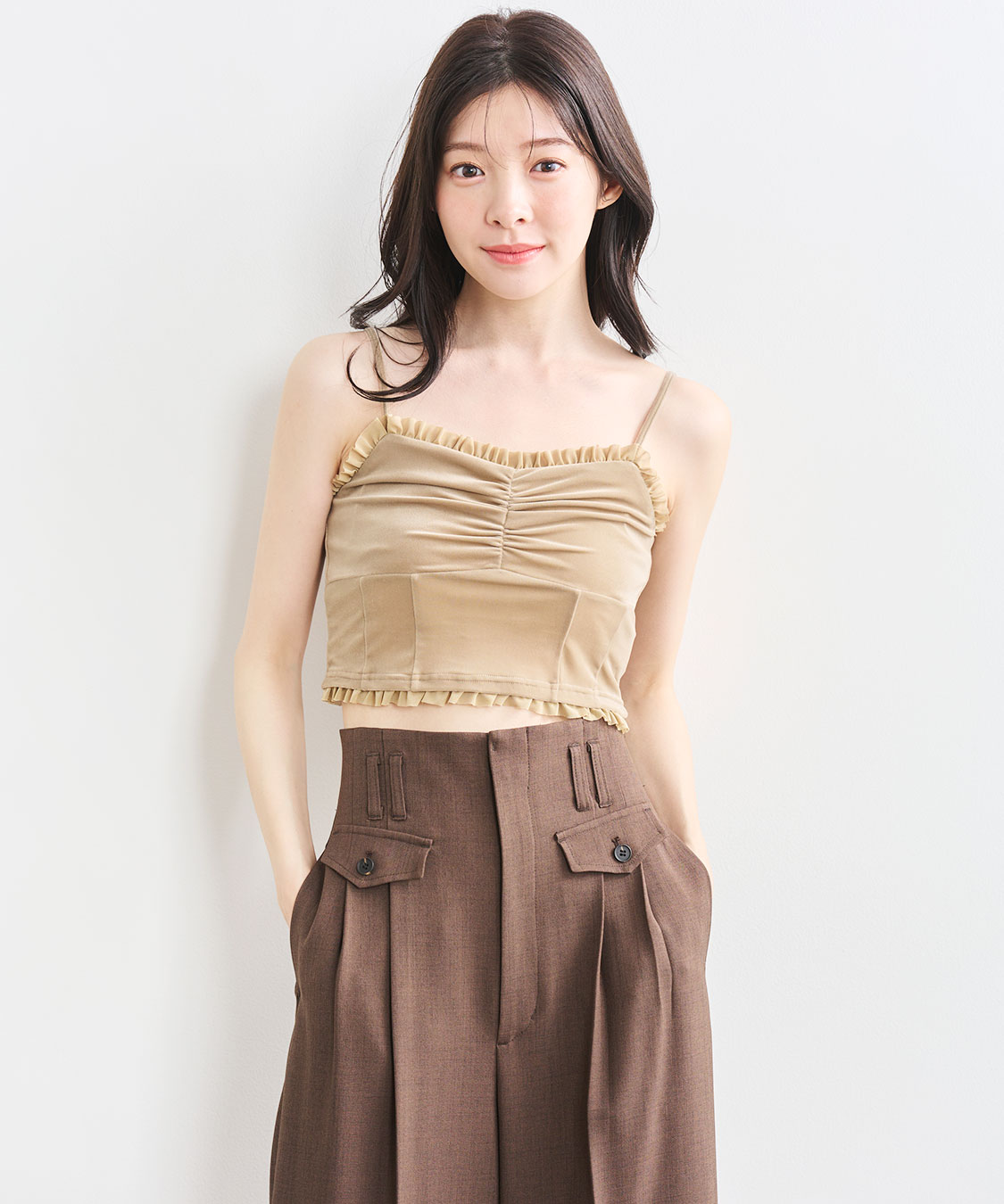 ベロアビスチェキャミソール｜PETAL ONLINE（ペタルオンライン）