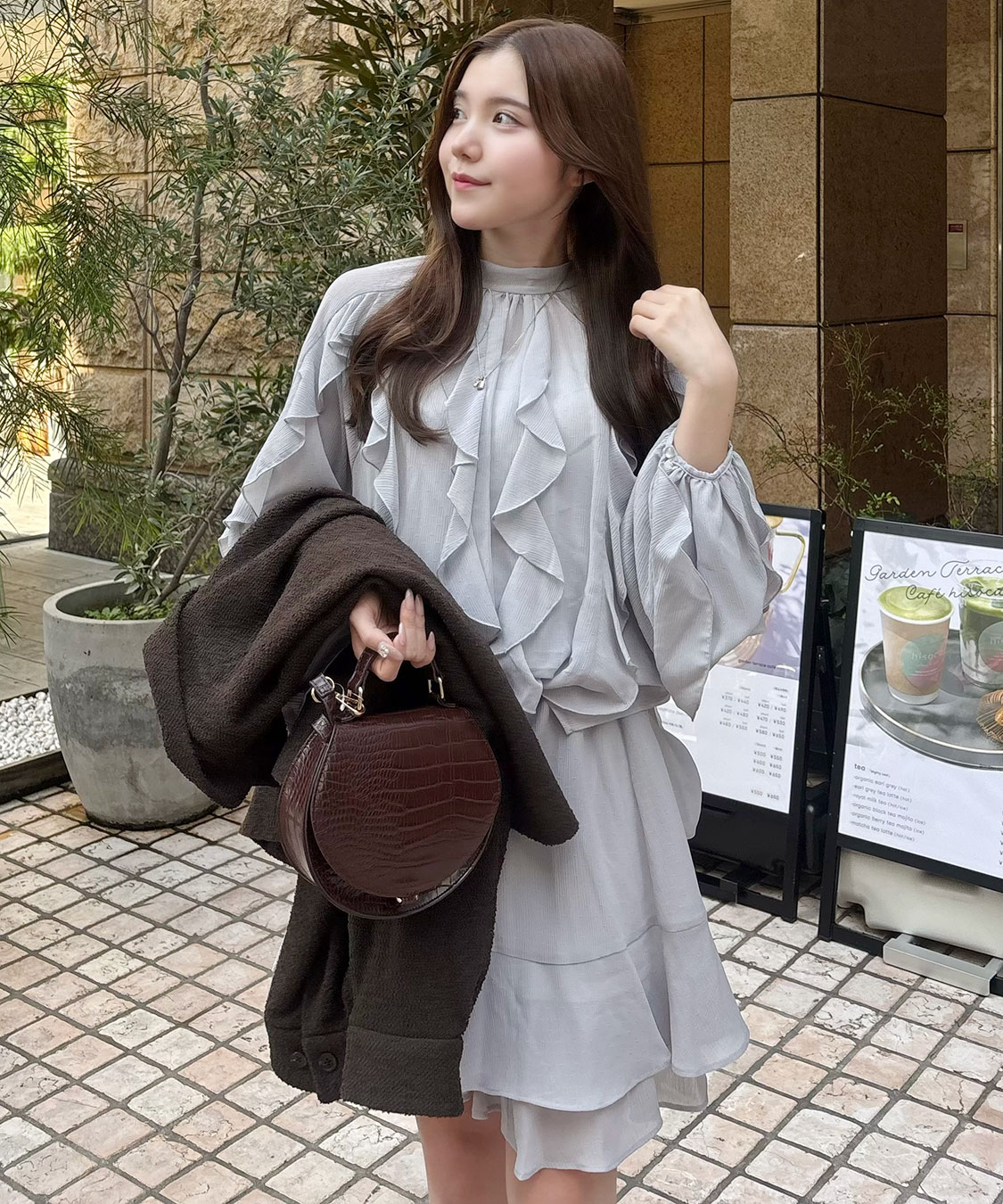 カスケードボウタイフリルミニワンピース｜PETAL ONLINE（ペタル