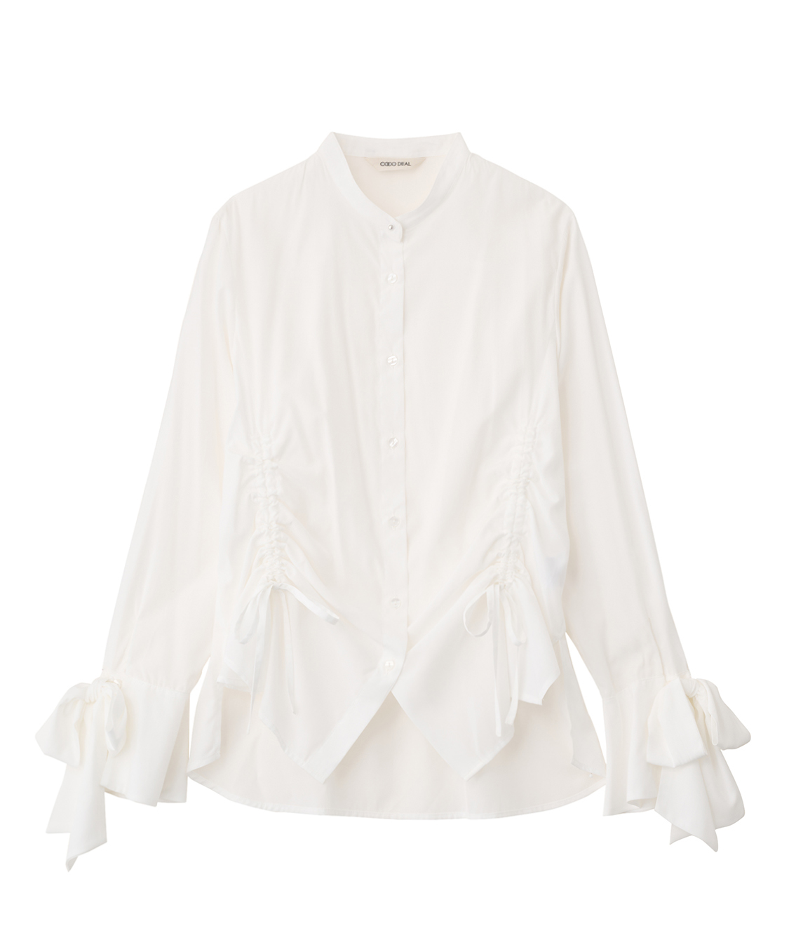 リボンスリーブドロストシャツブラウス｜PETAL ONLINE（ペタルオンライン）