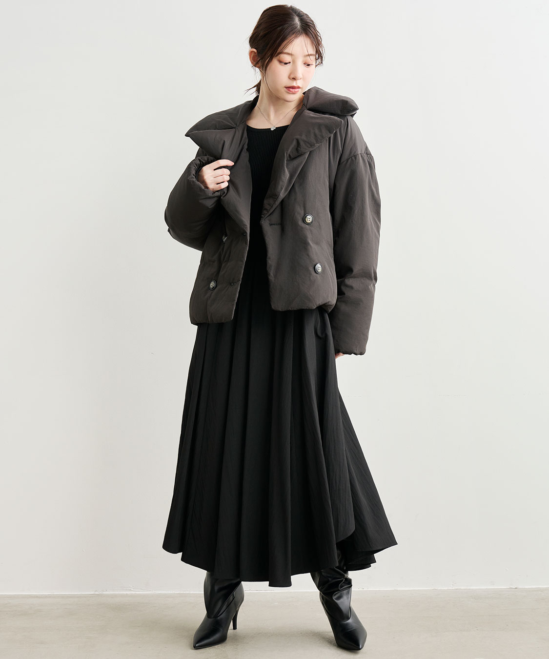 パファービッグカラーダウンコート｜PETAL ONLINE（ペタルオンライン）