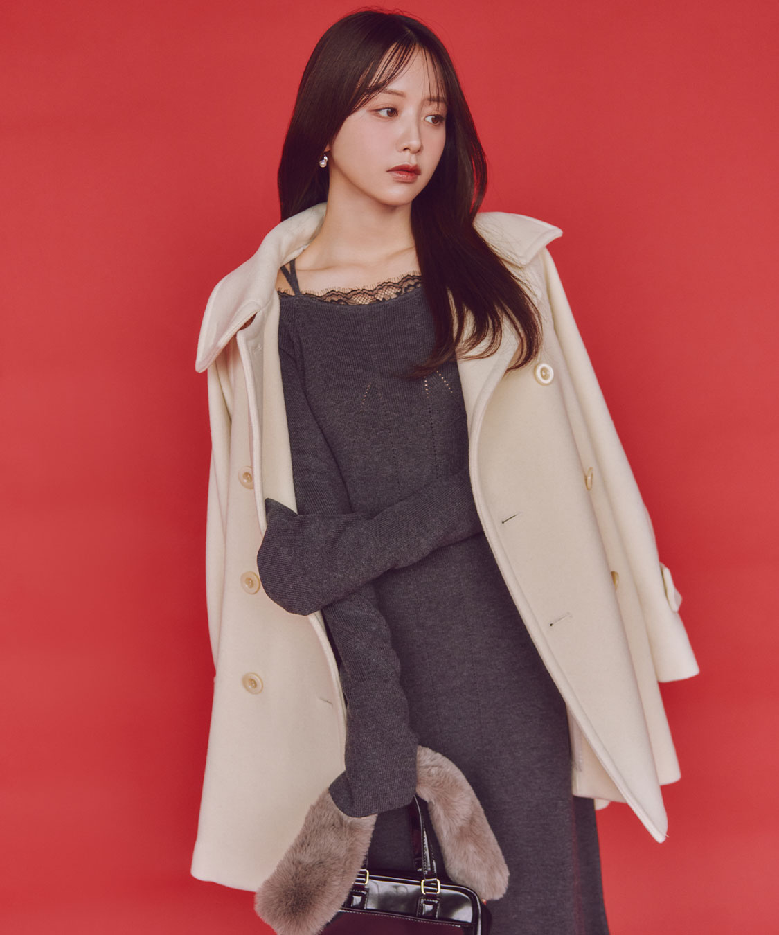 スタンドカラーミドル丈トレンチコート｜PETAL ONLINE（ペタルオンライン）