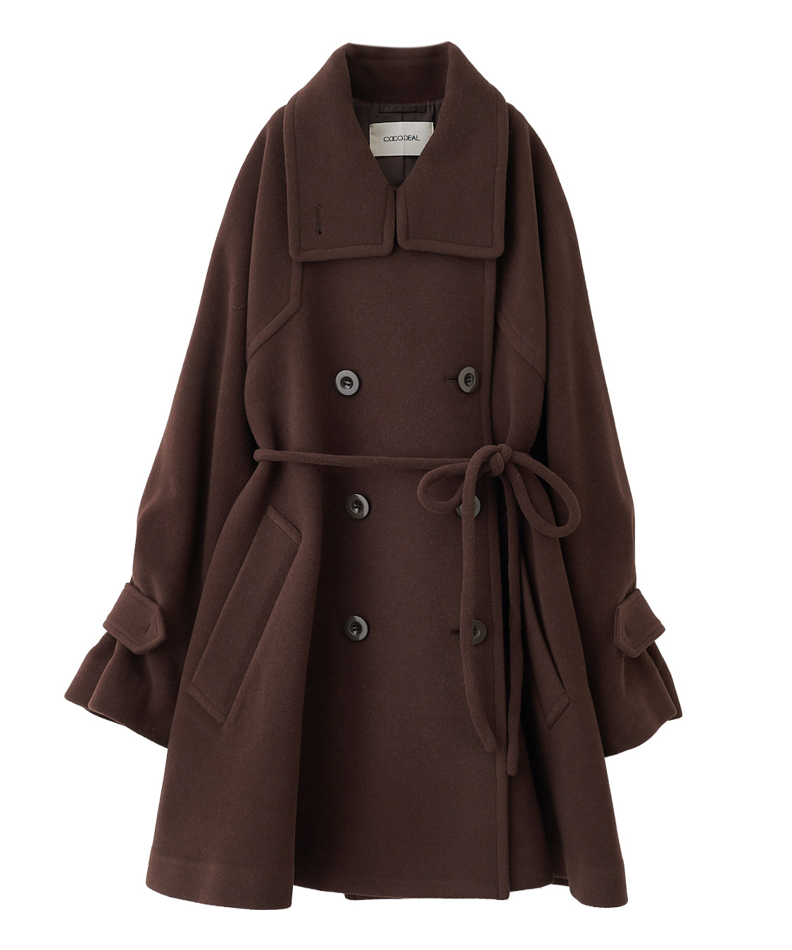 スタンドカラーミドル丈トレンチコート｜PETAL ONLINE（ペタルオンライン）