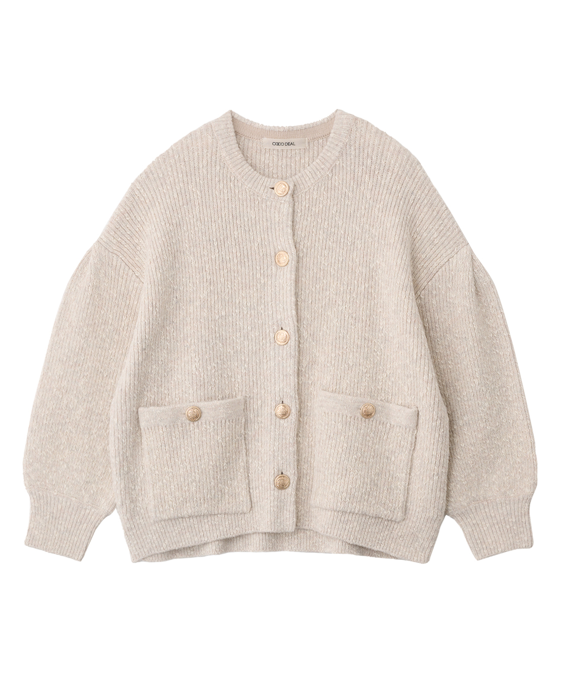 ミックスヤーンオーバーサイズニットカーディガン｜PETAL ONLINE