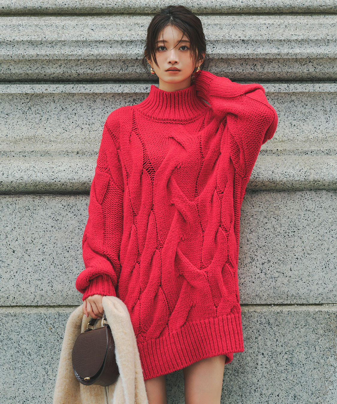 ケーブルニットミニワンピース｜PETAL ONLINE（ペタルオンライン）