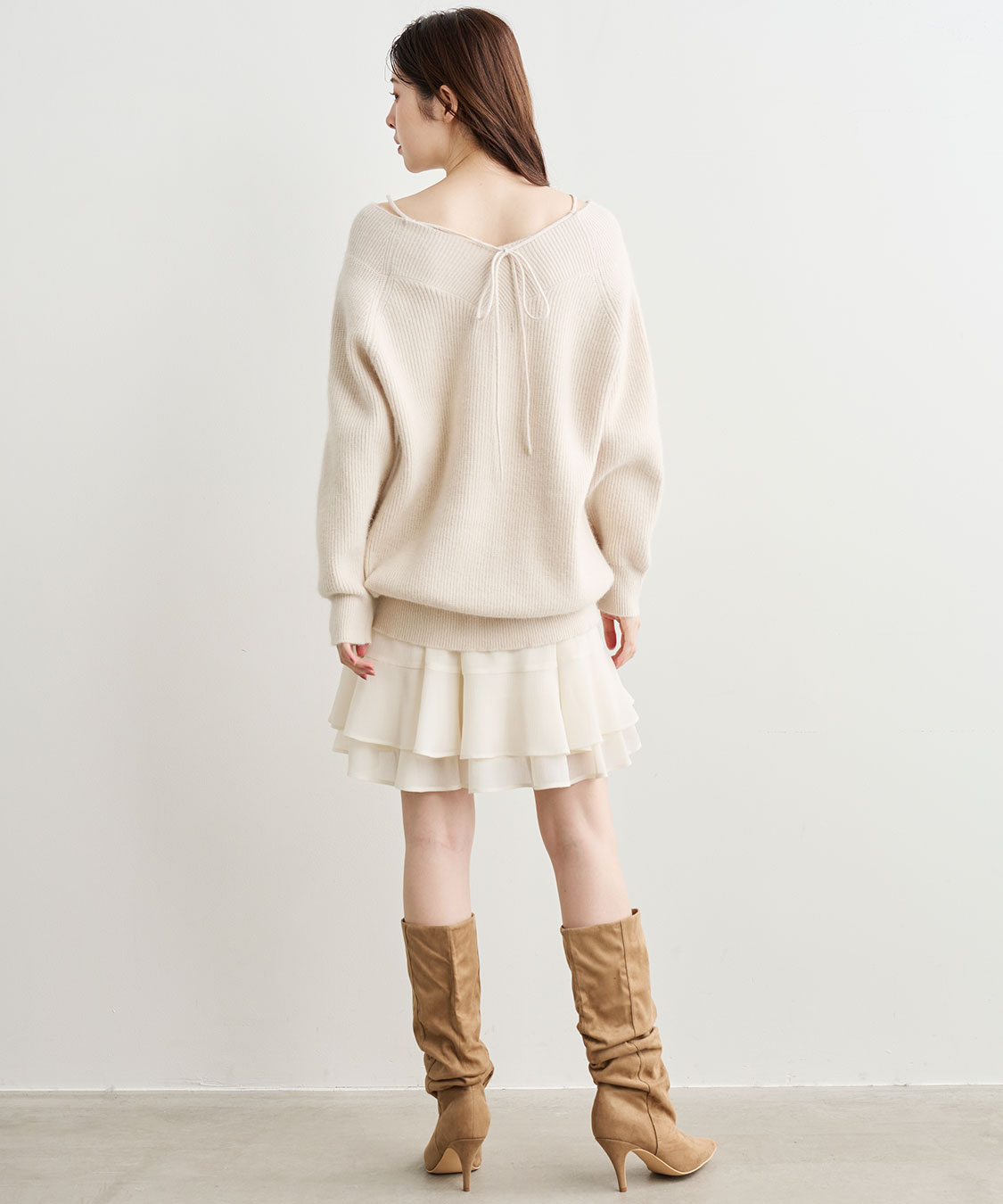 ラクーン混ニットミニワンピース｜PETAL ONLINE（ペタルオンライン）