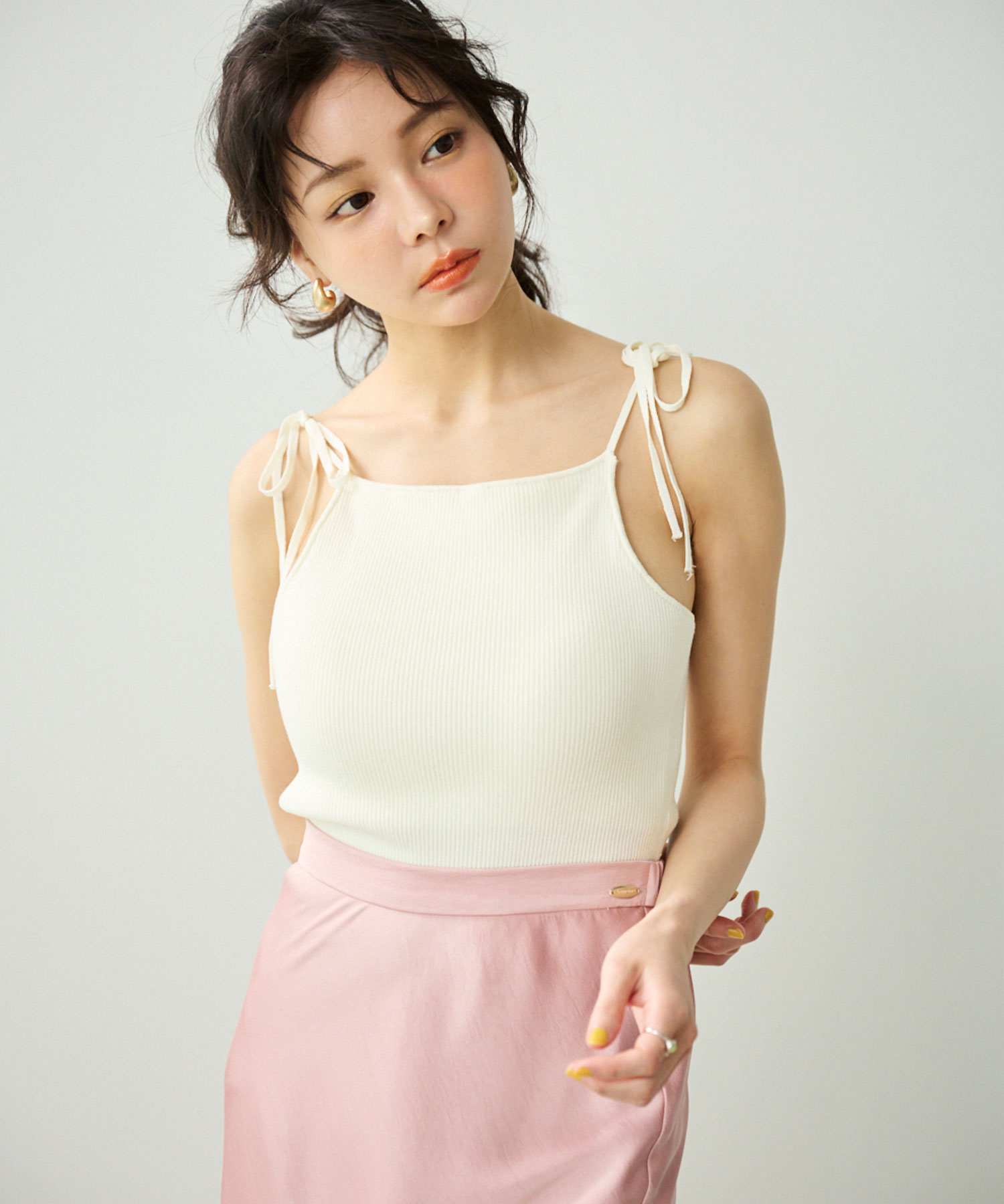 カップ付きニットキャミソール｜PETAL ONLINE（ペタルオンライン）