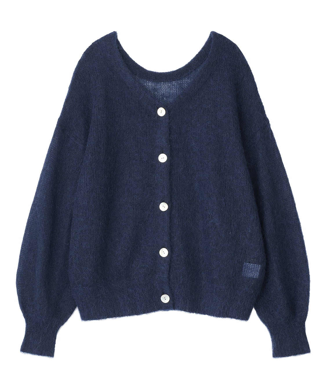 シアーモヘヤロゴ刺繍カーディガン｜PETAL ONLINE（ペタルオンライン）