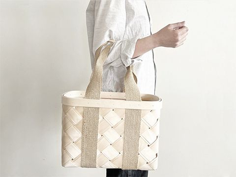 CINQ plus | 白樺のかごバッグ（S）