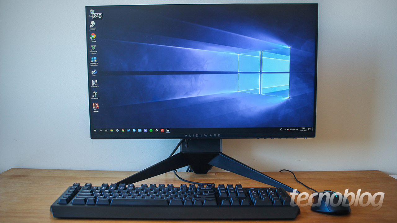 Review Monitor gamer Alienware AW2518HF: mundo em 240 Hz • Tecnoblog