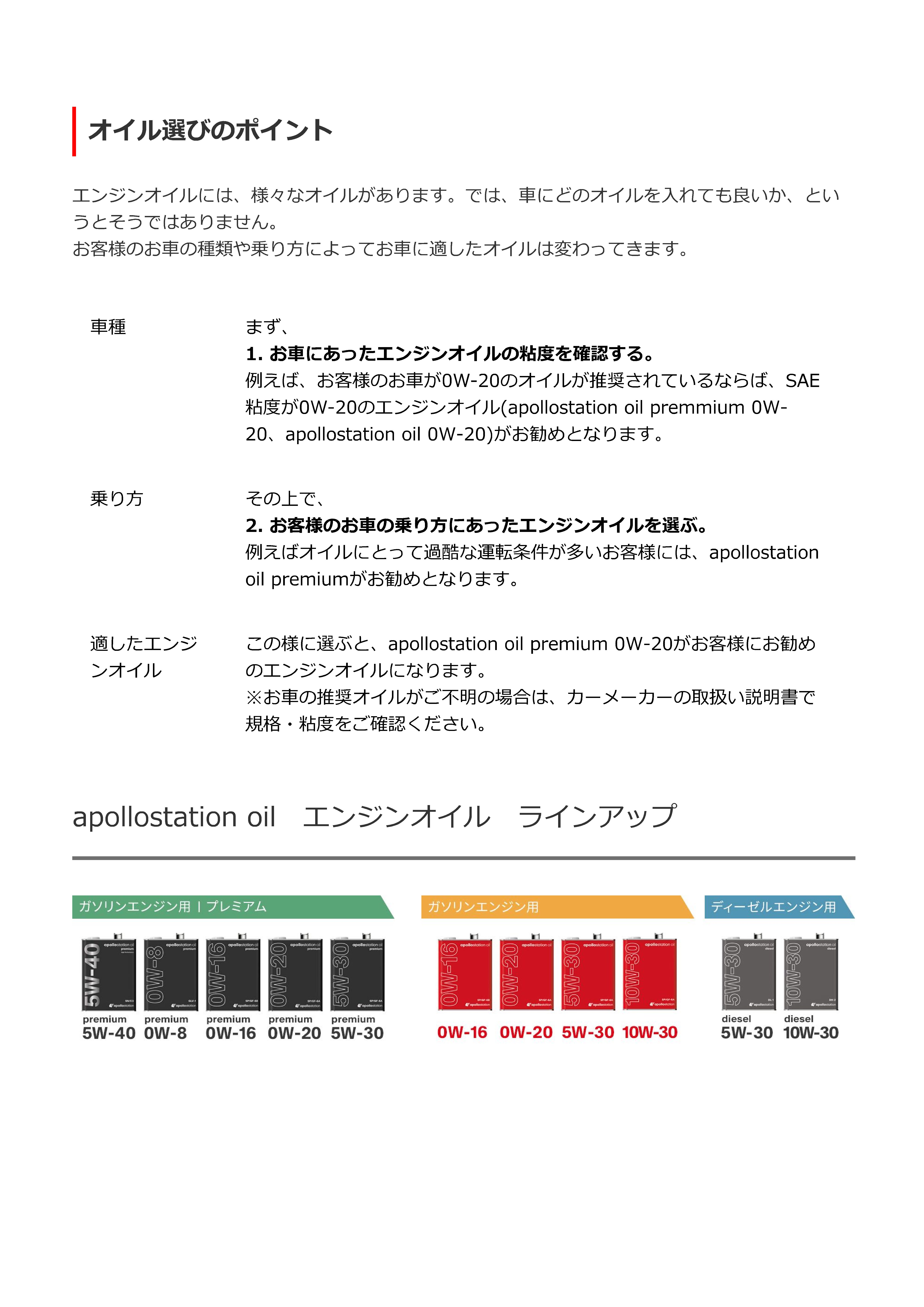 出光】アポロステーションオイル 0W20「オイルの業務用通販 BASE OIL