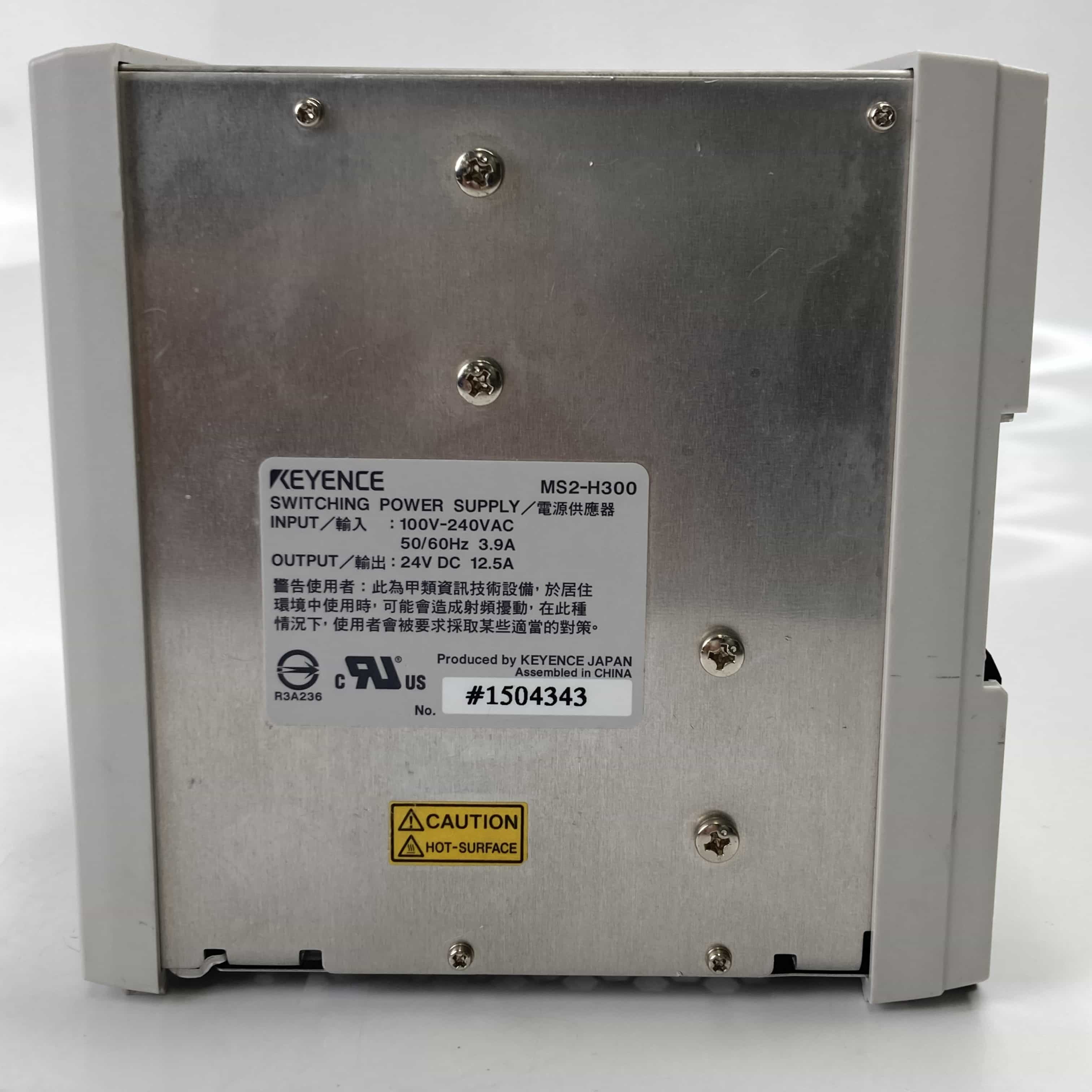 MS2-H300 12.5A 出力電流12.5A、300W MS2 シリーズ キーエンス | 中古