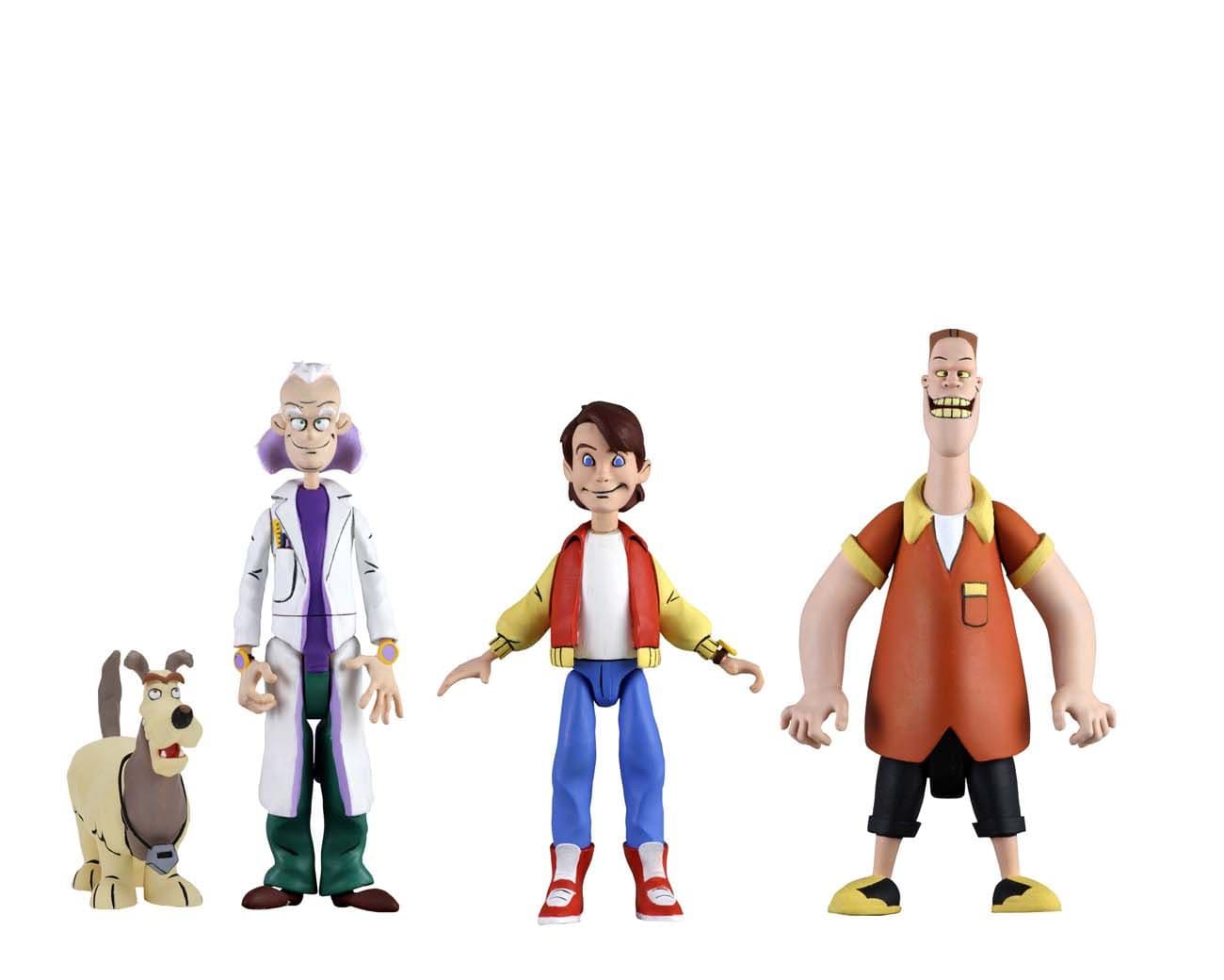 NECA Back to the Future Toony Classics Figure Set Marty Doc and