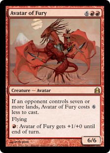 憤怒の化身/Avatar of Fury》[PCY] 赤R | 日本最大級 MTG通販サイト