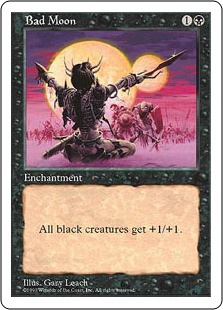 不吉の月/Bad Moon》[5ED] 黒R | 日本最大級 MTG通販サイト「晴れる屋」