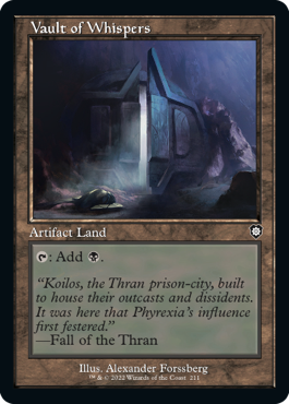 211)□旧枠□《囁きの大霊堂/Vault of Whispers》[BRC-BF] 土地C