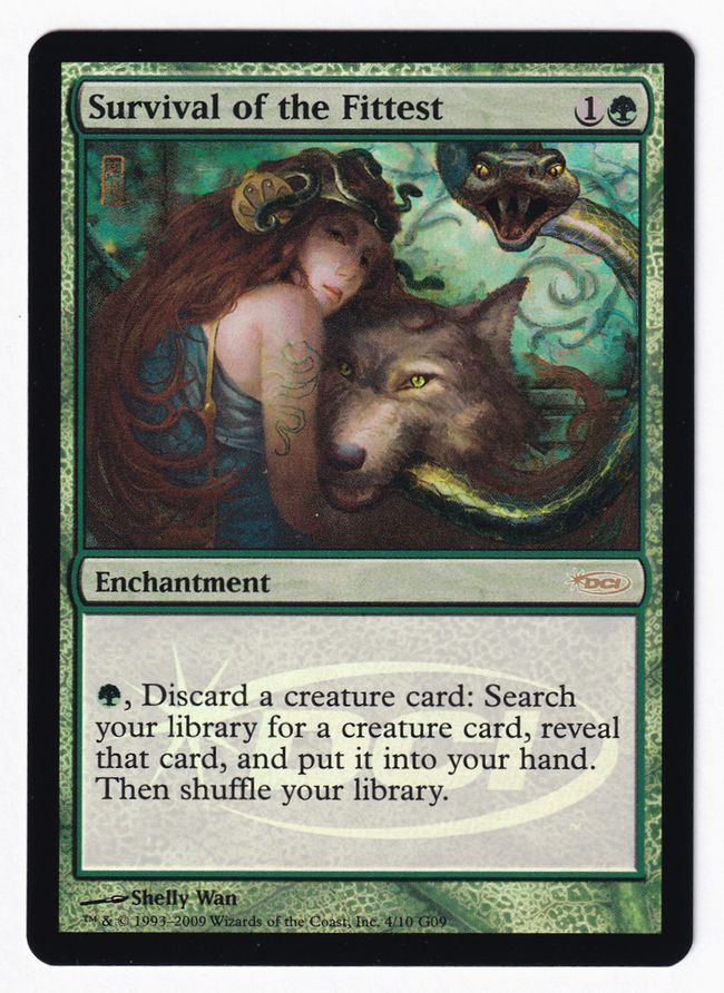 Foil】《適者生存/Survival of the Fittest》(ジャッジ褒賞)[DCIマーク