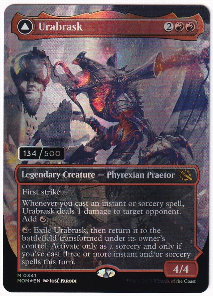 341)【ダブルレインボウ・Foil】《ウラブラスク/Urabrask》/《大いなる