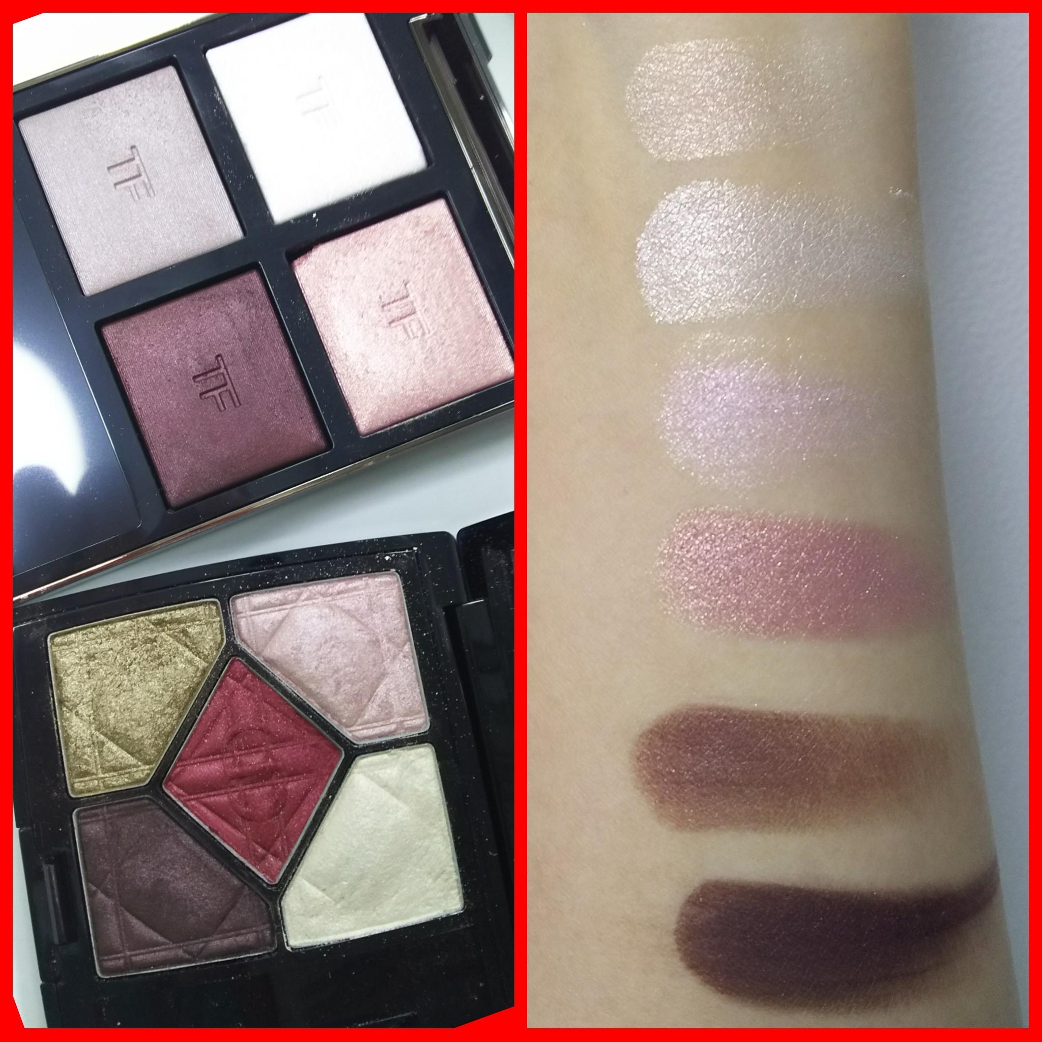 トムフォード と Dior ボルドーアイシャドウ比較 | レザルプさんの