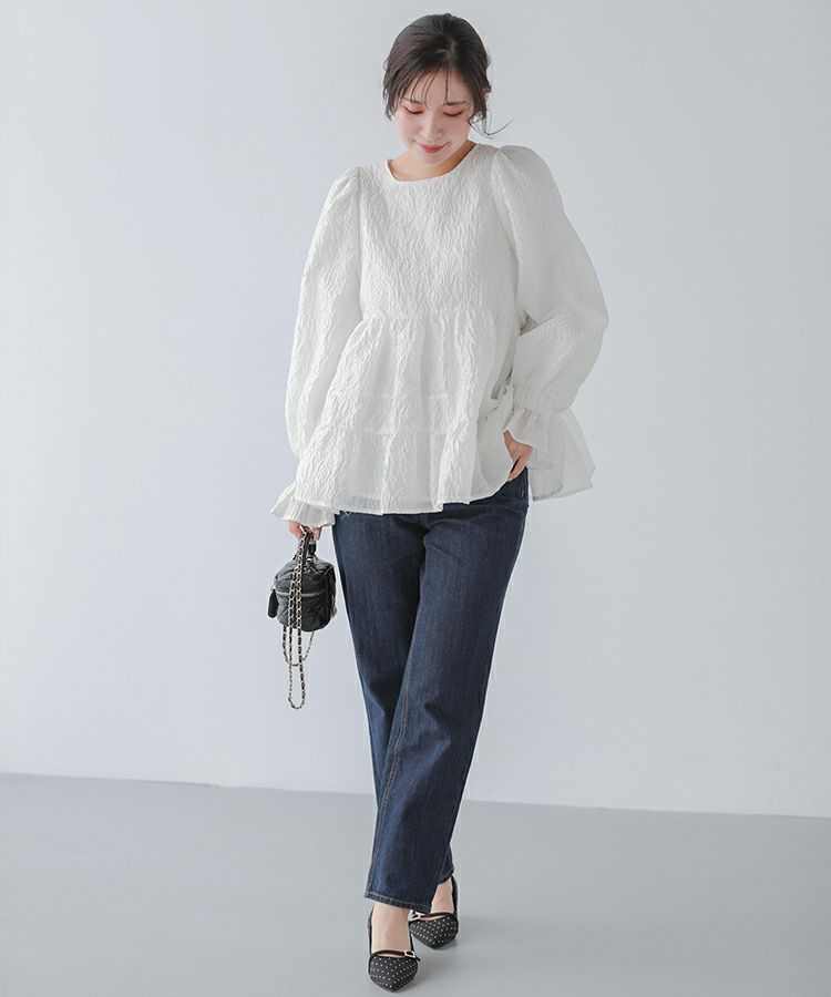 ZOZO限定商品】タックスリーブジャガードトップス【宅配便】 | Fit more