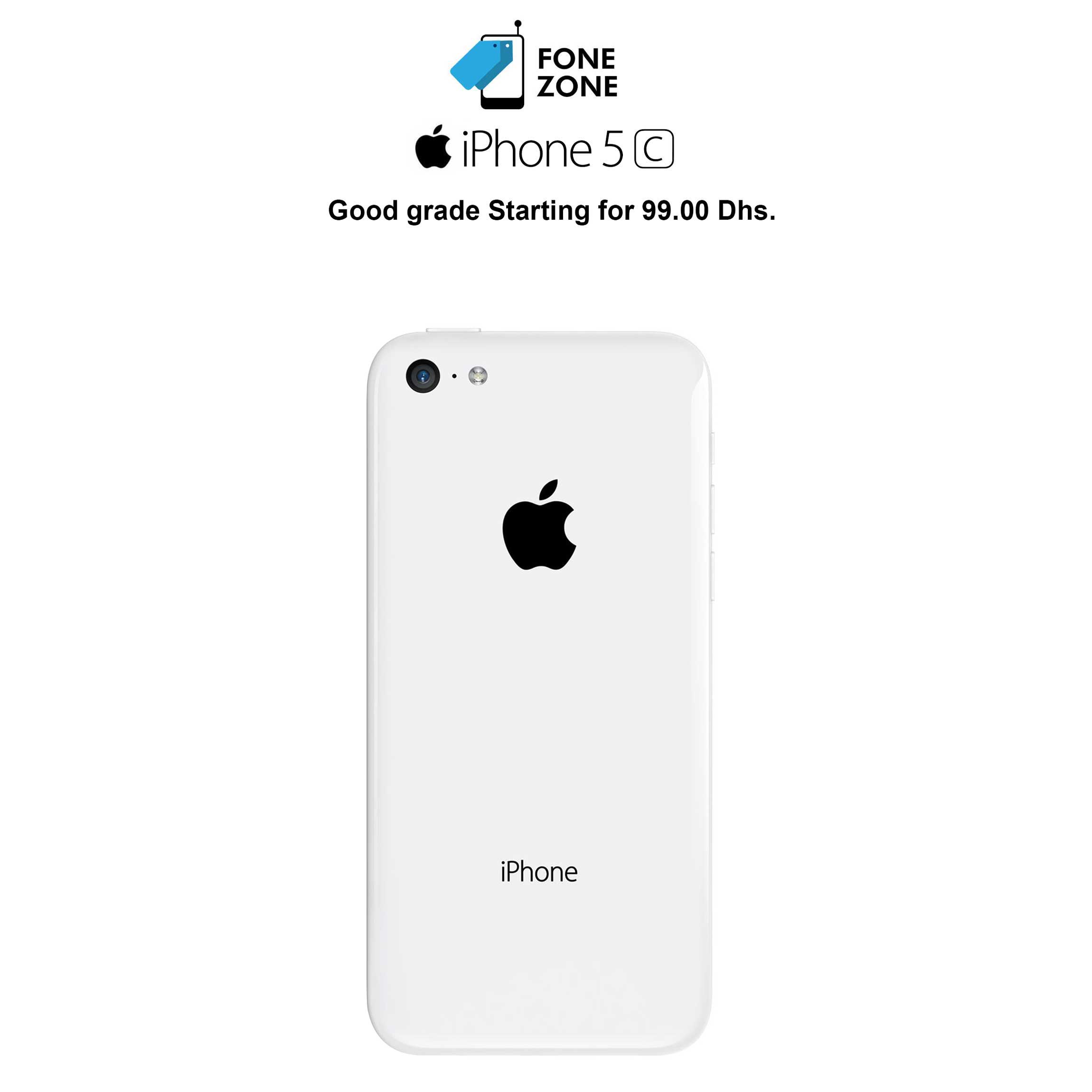 Apple iPhone 5c 32GB White B Grade | 1-2-4mp,1000-1999-mah,199-399