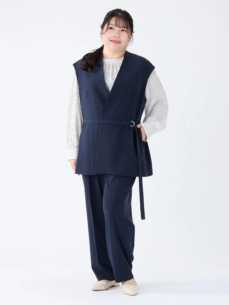 ネイビー ジレ＋パンツセット | フォーエル公式通販
