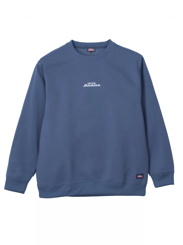 L．グレー 【GENUINE DICKIES】裏起毛バック刺繍+プリントトレーナー