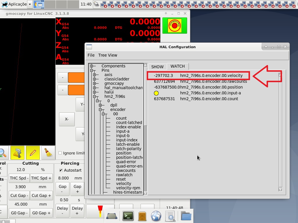 How to configure THCAD2 encoder on Z axis on 7i96s board? - LinuxCNC