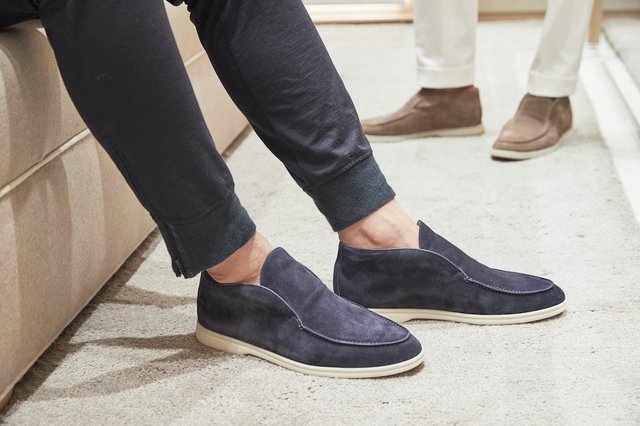 ◼︎ロロピアーナ Loro Piana 靴 ニットオープンウォーク 銀座店限定色