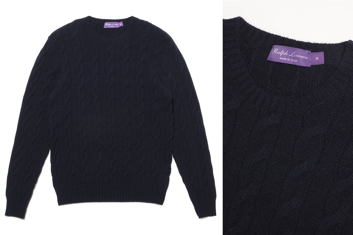 イケオジのカシミアニットはひと味違う!? 「ラルフ ローレン パープル