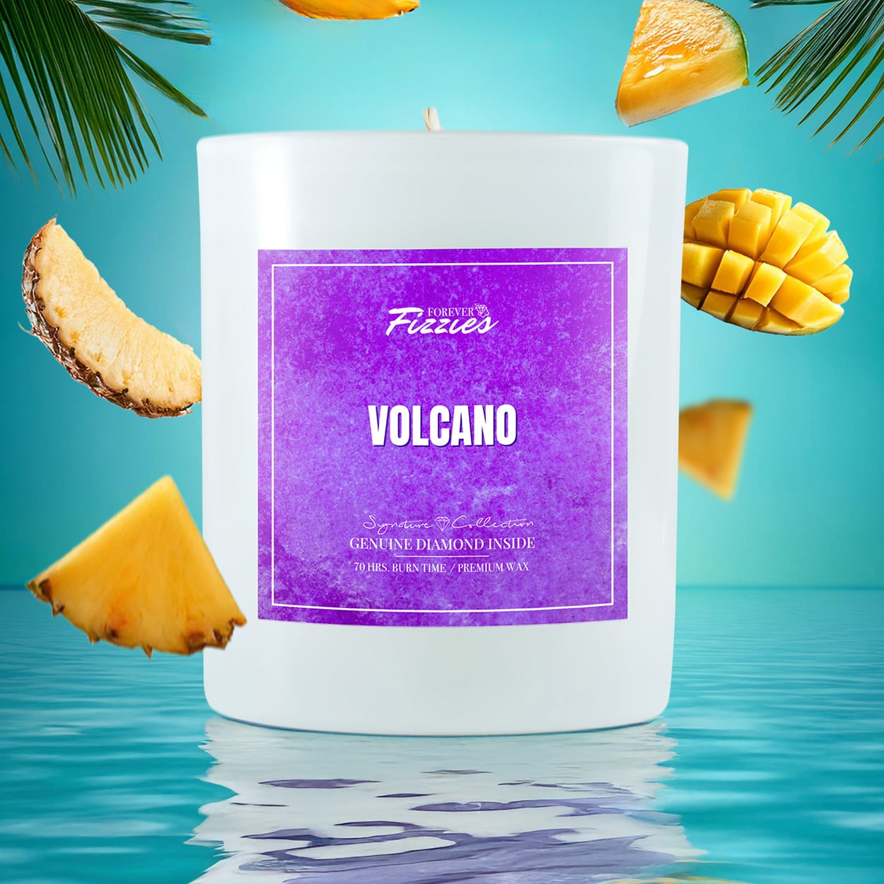 Volcano Diamond Candle – Forever Fizzies