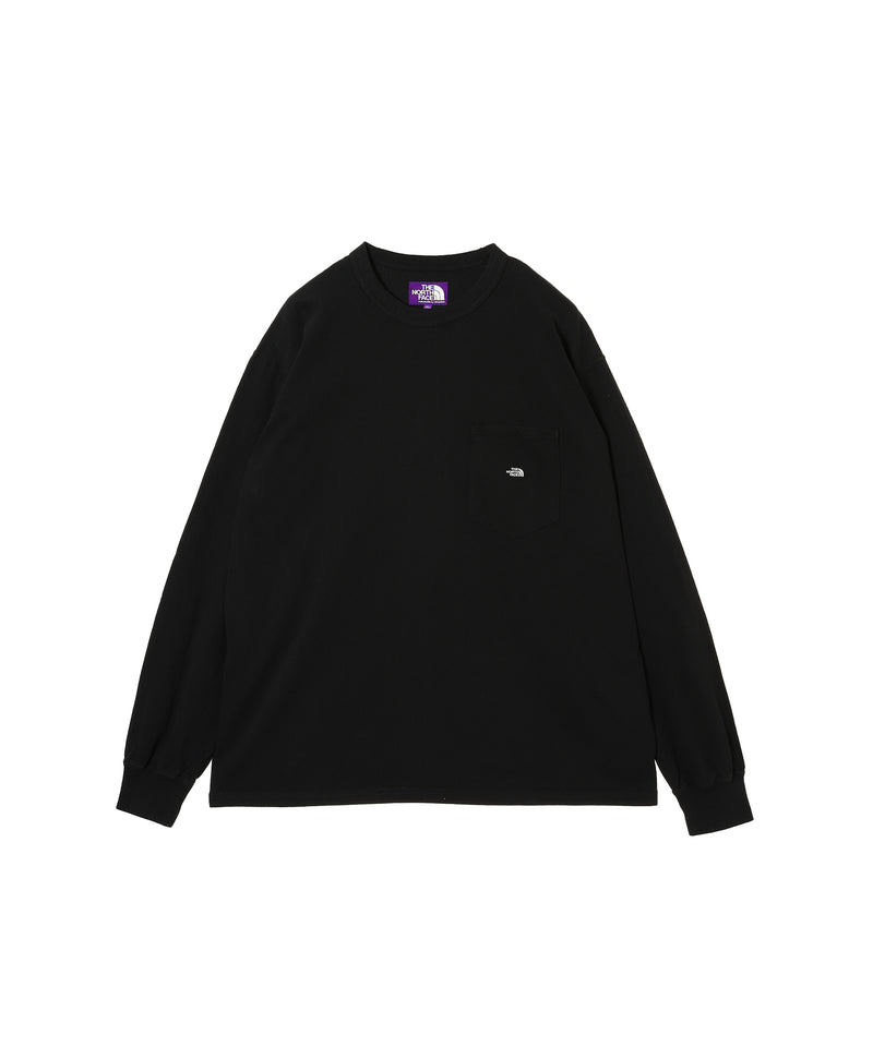 M】7Oz Long Sleeve Pocket Tee ｜ザノースフェイスパープルレーベル