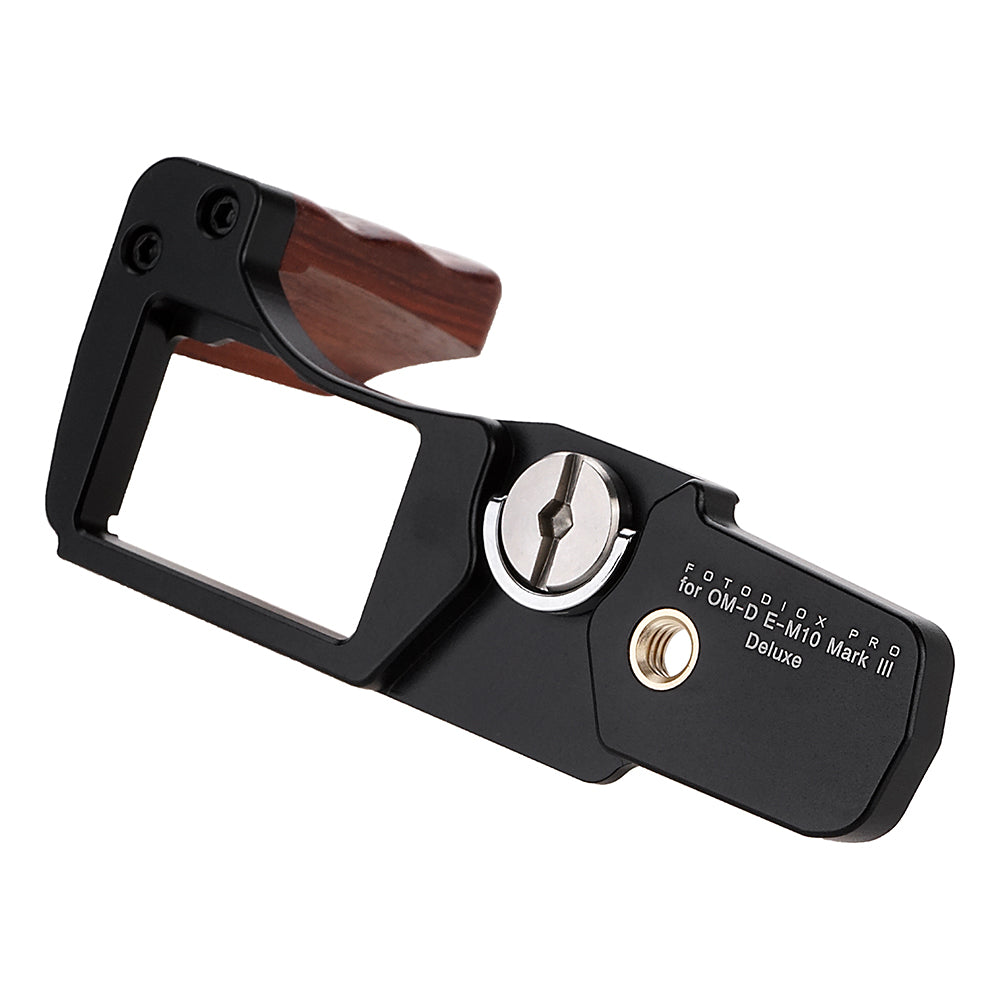 Deluxe All Metal Black Camera Hand Grip for Olympus OM-D E-M10