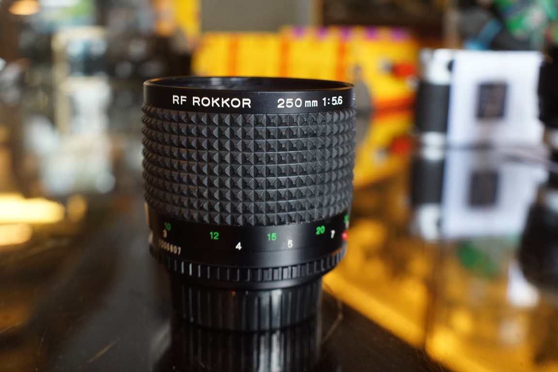 Minolta RF-Rokkor 250mm F/5.6 mirror lens, MD mount - Fotohandel