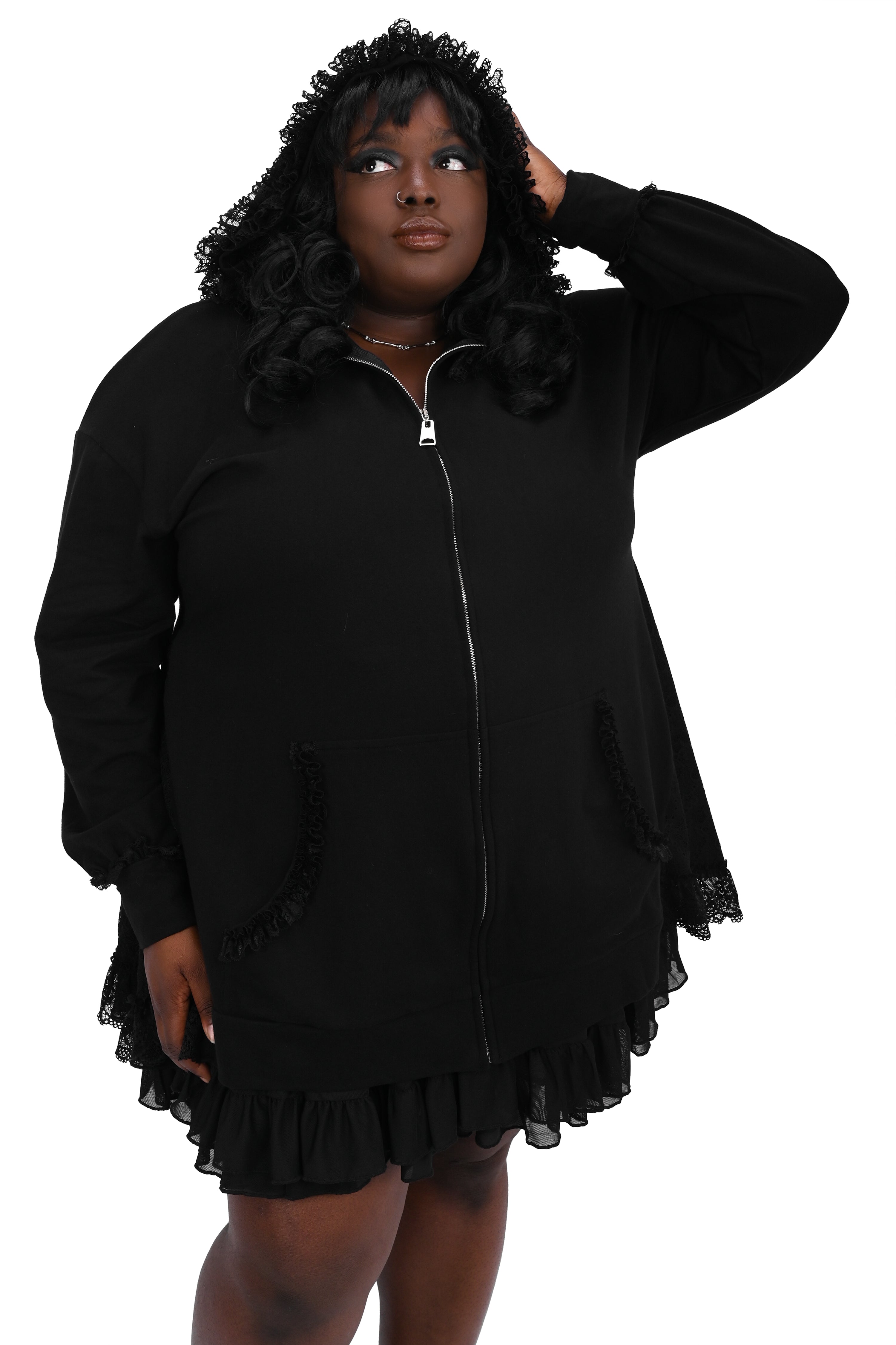 Lucy Ruffle Hoodie – FOXBLOOD