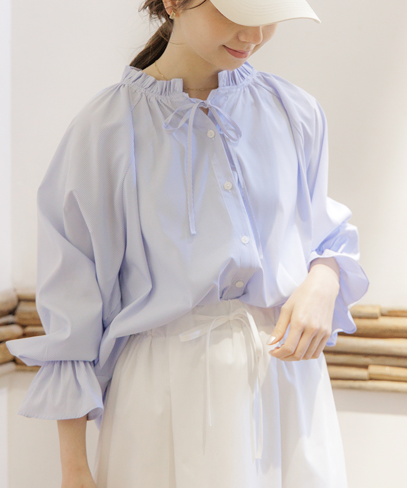 relax frill shirt ～ﾘﾗｯｸｽﾌﾘﾙｼｬﾂ | flower／フラワー公式通販