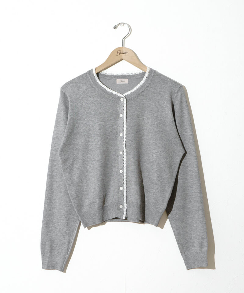 20%OFF】tiny frill cardigan～ﾀｲﾆｰﾌﾘﾙｶｰﾃﾞｨｶﾞﾝ | flower／フラワー