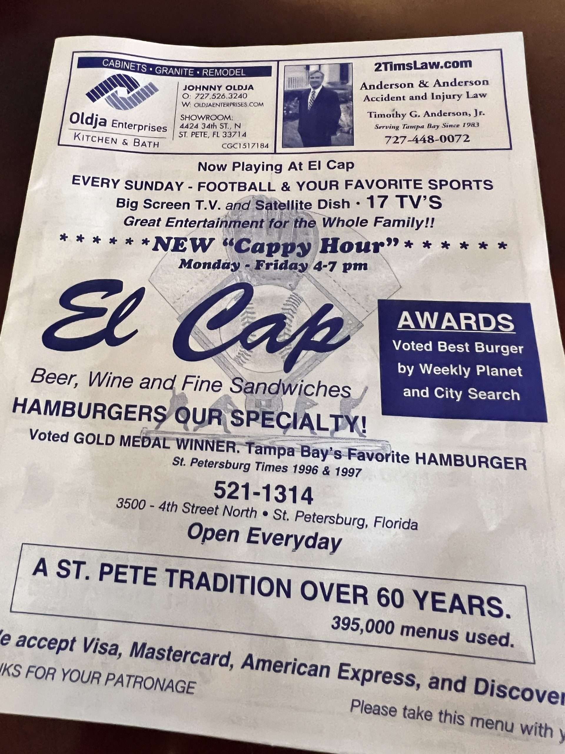 El Cap – St. Petersburg / The Daily Double - Burger Reviews