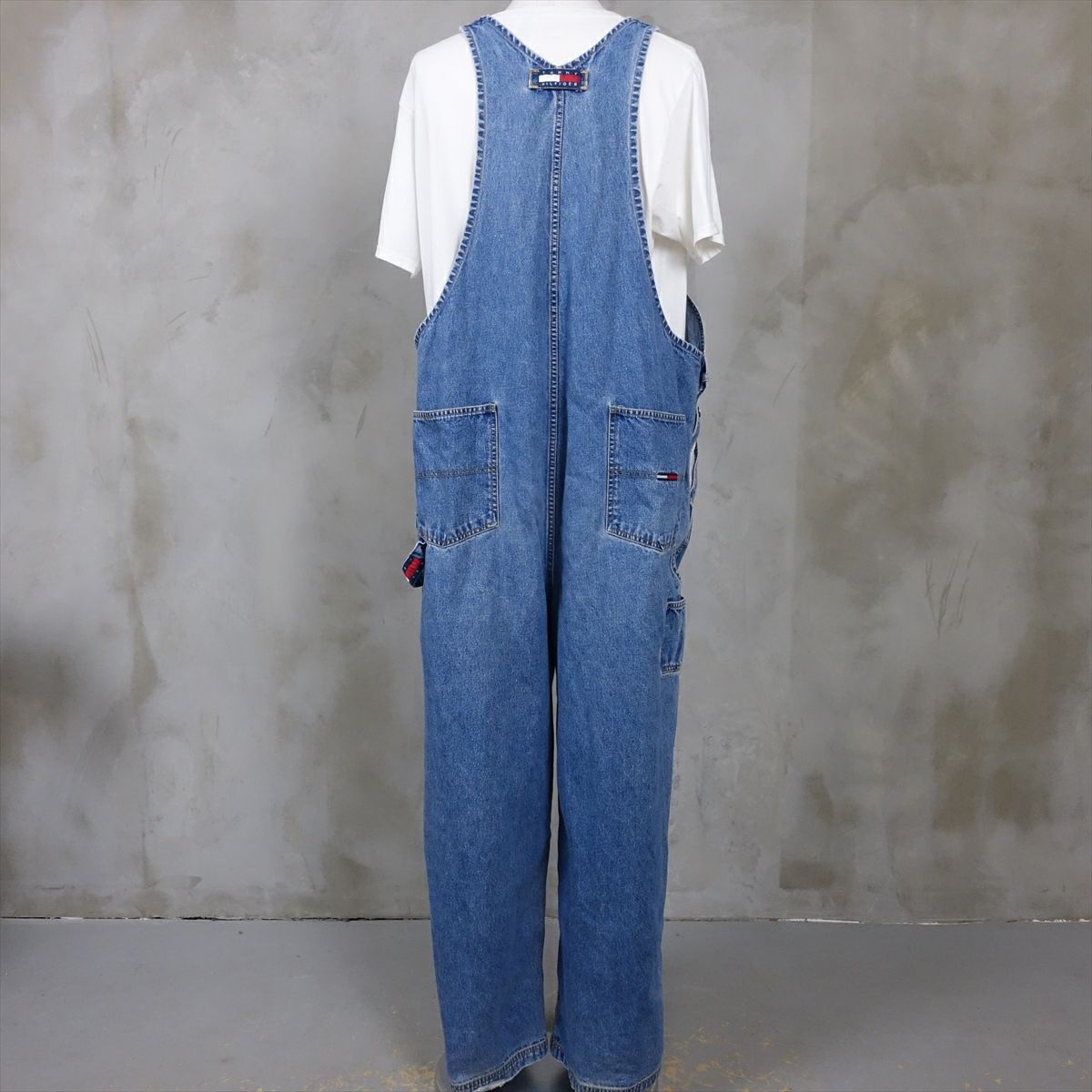 古着 トミーヒルフィガー TOMMY HILFIGER デニムオーバーオール