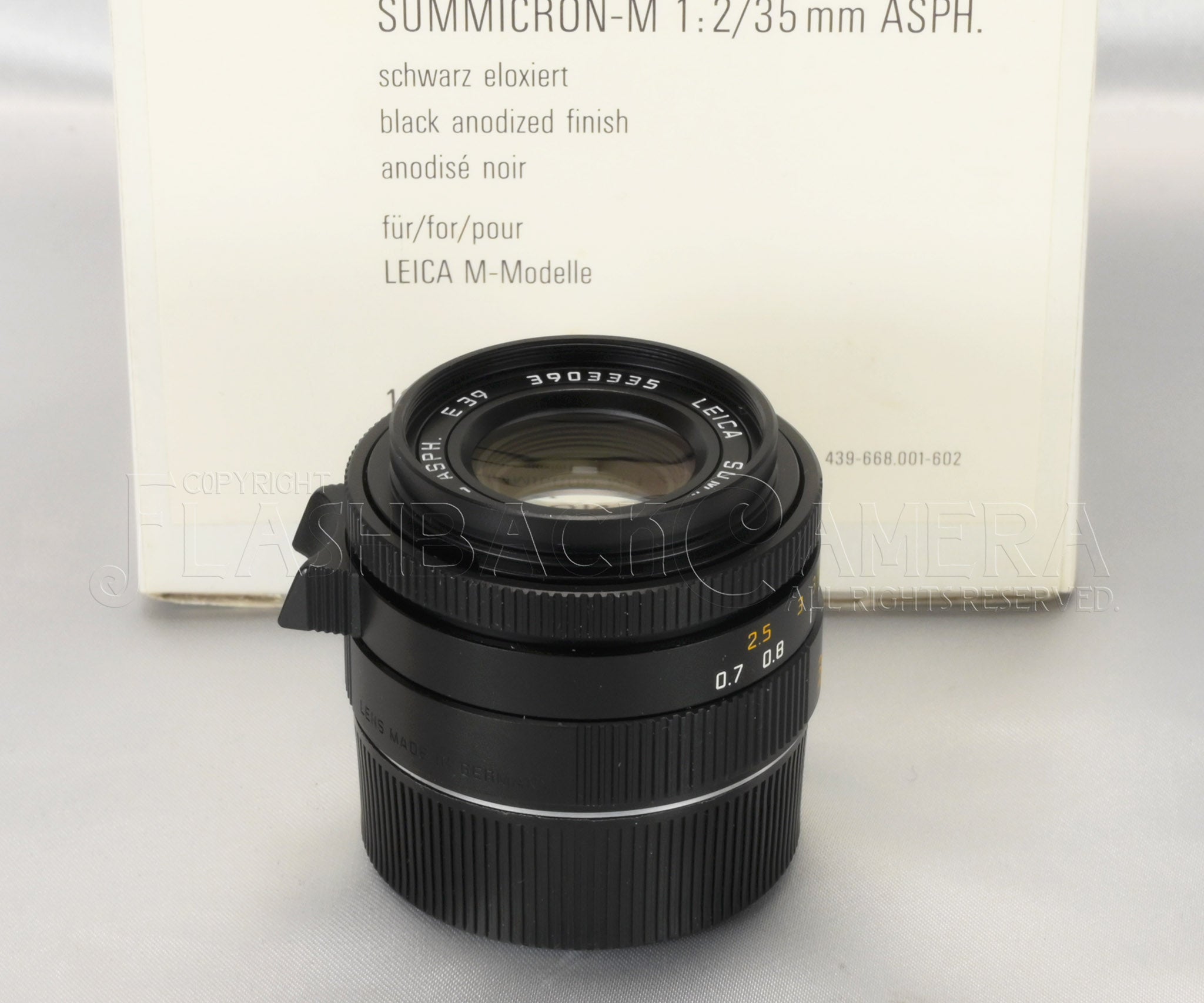 Summicron-M 35mm f2 ASPH (M) Black – FLASHBACK CAMERA