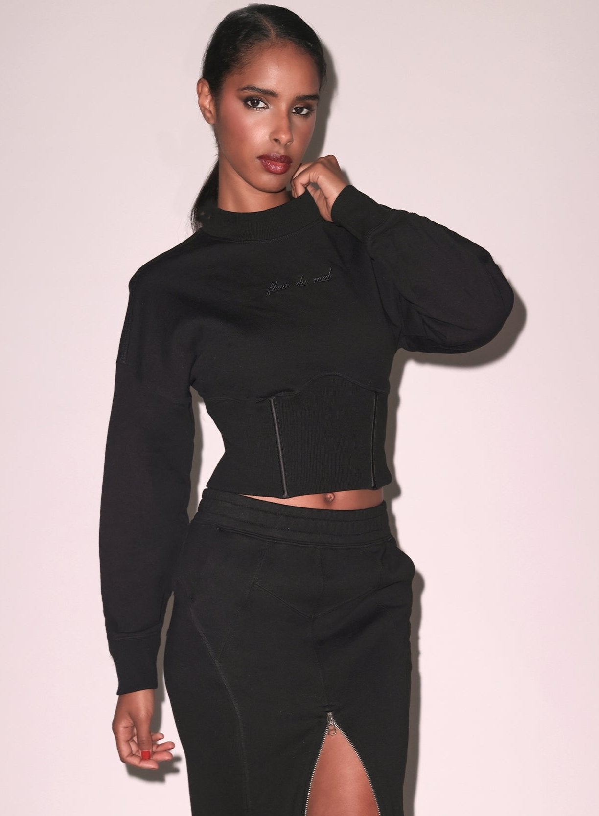 Black Corset Jumper | Fleur du Mal