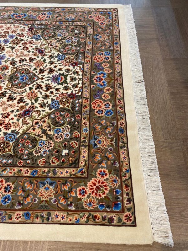 Y2023 ペルシャ絨毯 ウール 手織り 特大 412×313㎝ 工房サイン Y2023