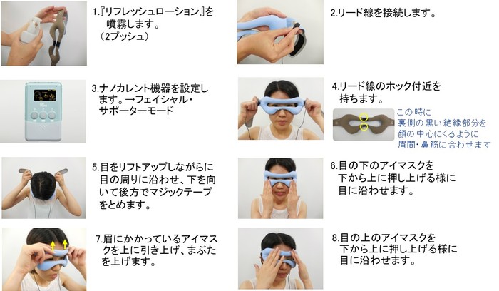 目のタルミにアイケアセット！ - エステサロン向け美容機器・基礎