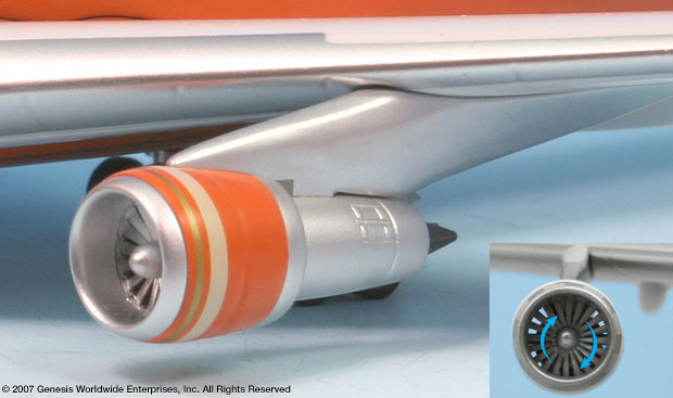 Braniff Ultra Orange 747-200 1:200