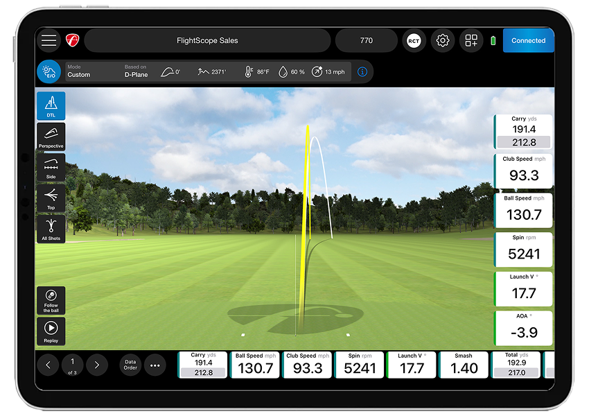 FlightScope X3C: Pro Launch Monitor and Full Tracking Radar