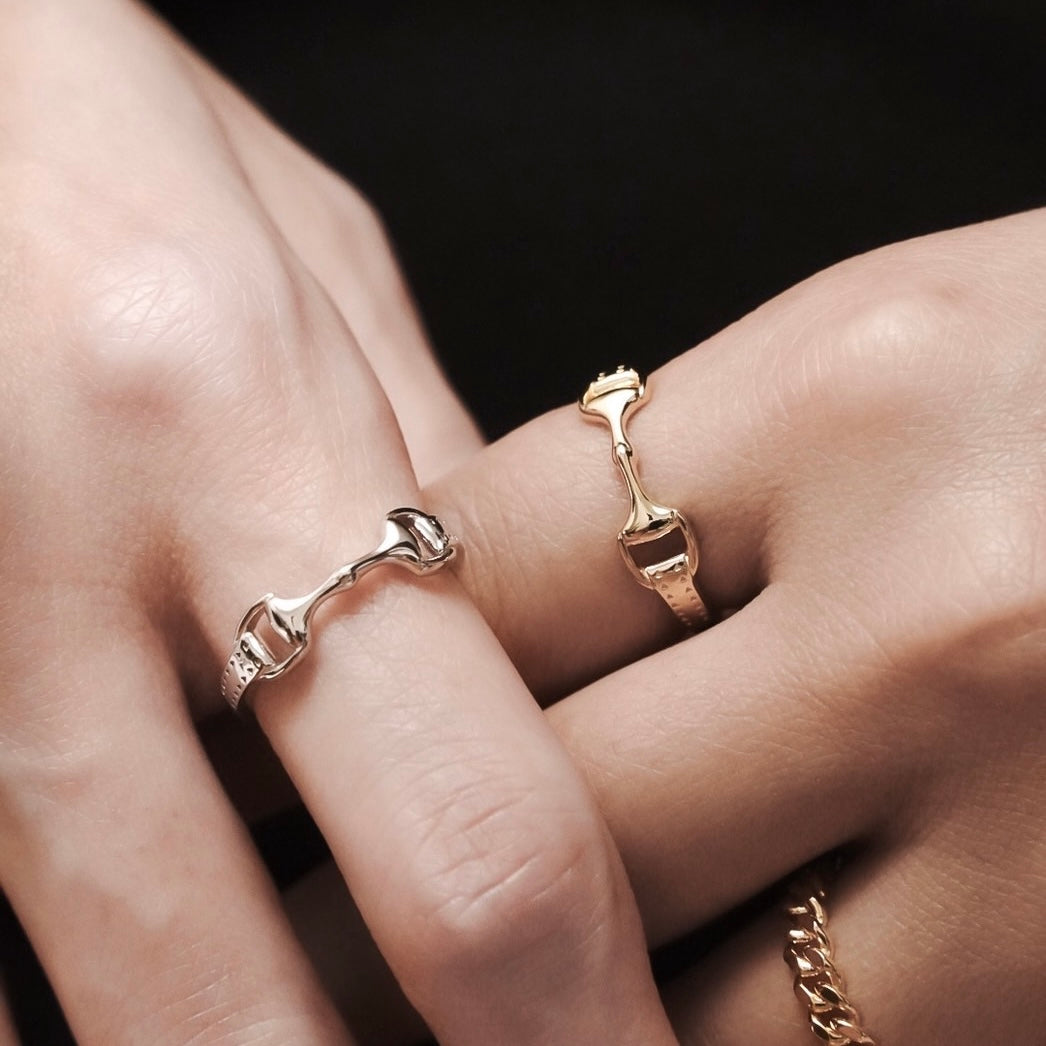 Horse Bit Ring(Gold) 【Silver925】 – FLÜGEL