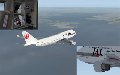 JAL Boeing 747-400 (old colors) for FSX