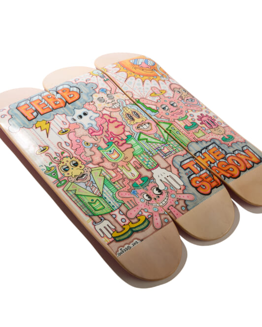 FEBB 『THE SEASON』とDiaspora skateboardsのコラボによるスケート